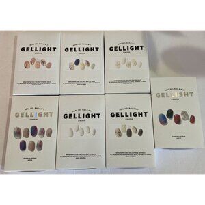 Zinipin GELLIGHT Semi Cured Gel Nail Strips - Lot of 7 Kits
